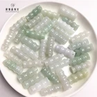 Beads Clear Natural Jade Bamboo Shape Loose Beads Suitable For Body Jewelry Actual Jade Jewelry