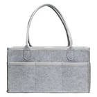 Diaper Bag Baby Diapers Caddy 2021 Best Sell Baby Felt Diaper Caddy Changing Bag Collapsible Baskets