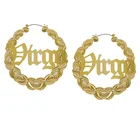 Gold Plated Earring XOXO Gold Plated Custom Name Logo Zodiac Earring