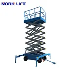 Mobile Lift MORN New Design 4-18m Mobile Scissor Man Lift Hydraulic Electric Aerial Work Movable Scissor Lift Platform