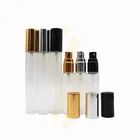 10ml 15ml Glass Perfume Bottle Sale 5ml 10ml 15ml Transparent Cosmetic Glass Perfume Bottle With Spray Cap