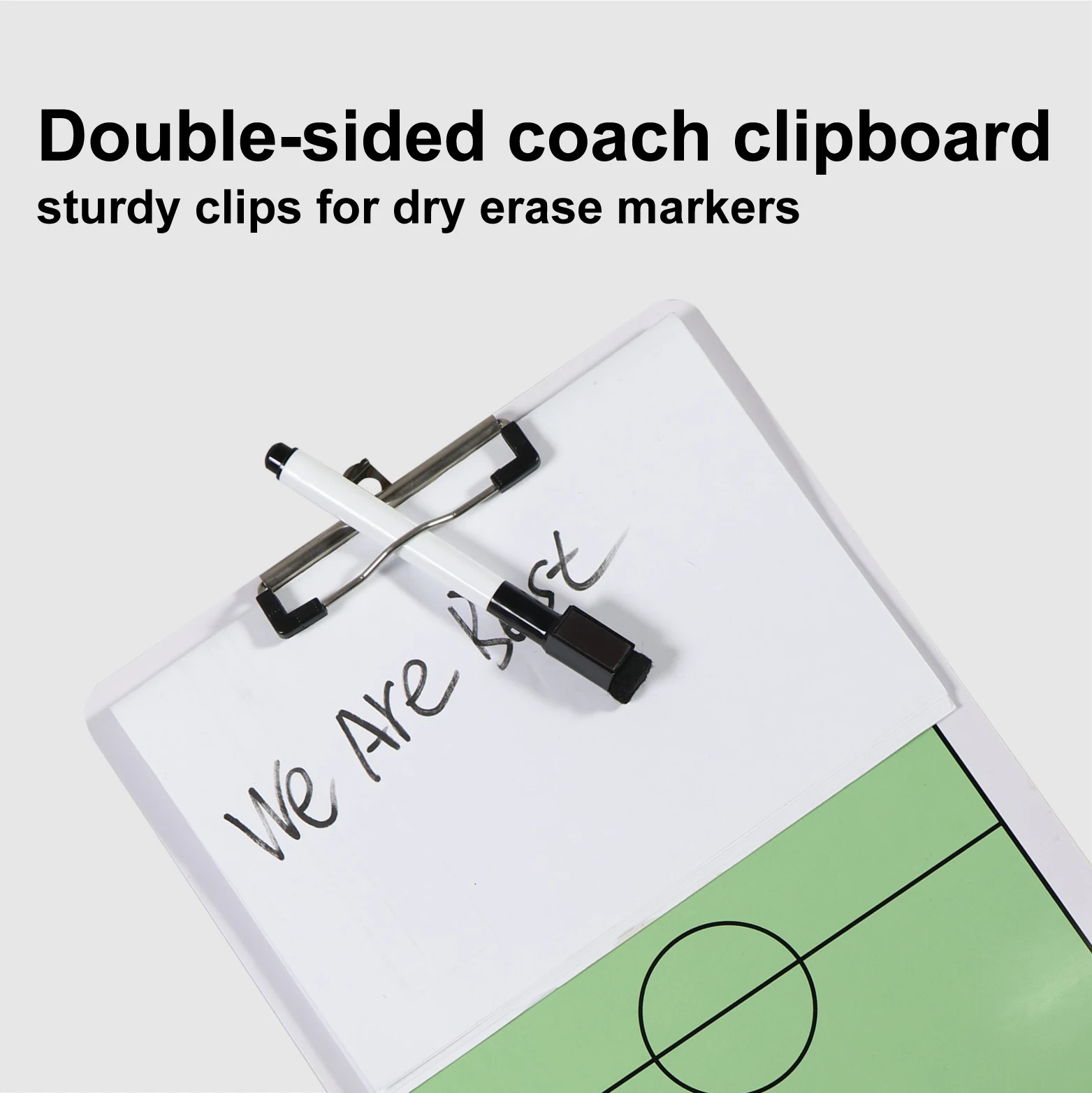 Double-Sided Equipment for School Sport Training Clipboard Tactics Football Soccer Coaching Board