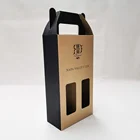 Design Gift Packaging Box Customize Luxury Wine Bottle Box Packaging Kraft Paper Blank Packaging Wine Box With Design