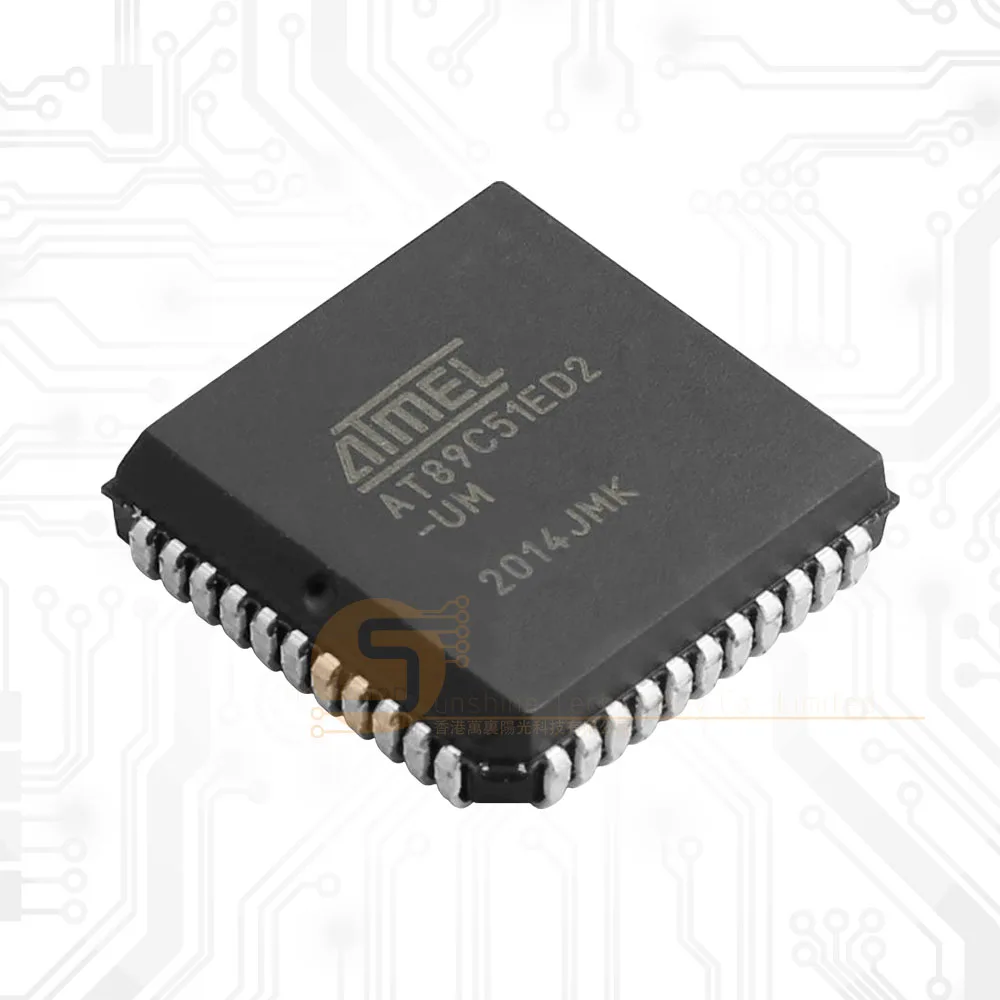 product at89c51ed2 slsum plcc44 8 bit mcu 64kb flash 40mhz for industrial automation-0