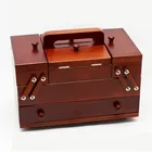 Hot Sale Custom Sewing Kit Set Wooden Sewing Box