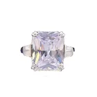 925 Sterling Silver Created Moissanite Engagement Wedding Ring Wholesale