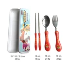 Gift Promotion Gift Customise Logo Artwork Cutlery Set Chopsticks Fork And Spoon With Box