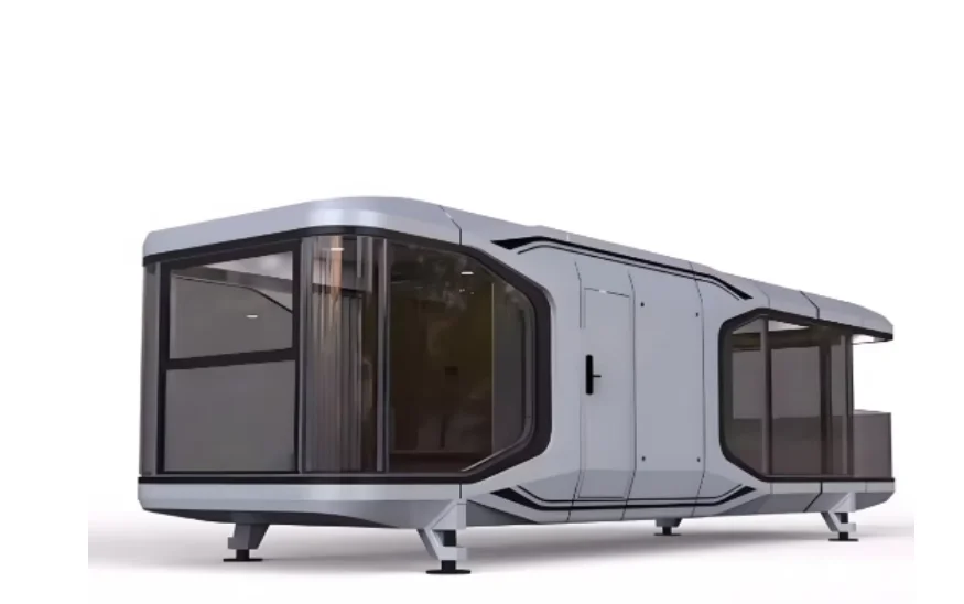 product luxury steel waterproof 20ft 40ft modular prefab space capsule container house dining living room bedroom bathroom for home use-1