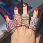 Rings Silver Ring Silver Womans Fashion Rings Icy Cubic Zirconia Sterling 925 Silver Ring