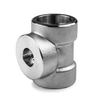 Stainless Steel Fittings Stainless Steel 2000/3000/6000/9000lb B16.11 Forged Fittings Socket Weld Reducing Tee Elbow