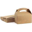 Craft Gift Kraft Gift Paper Box Popular Craft Paper Lunch Food Gift Boxes Packaging Kraft Paper Box