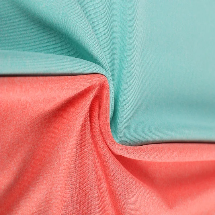 polyester spandex stretch single jersey knit milk silk fiber fabric polyester elastane apparel dty fabric