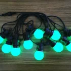Rgb Decor Led RGB Color Change Rubber Cable String LED Bulbs Party Wedding Decoration Xmas Festoon Lighting Led