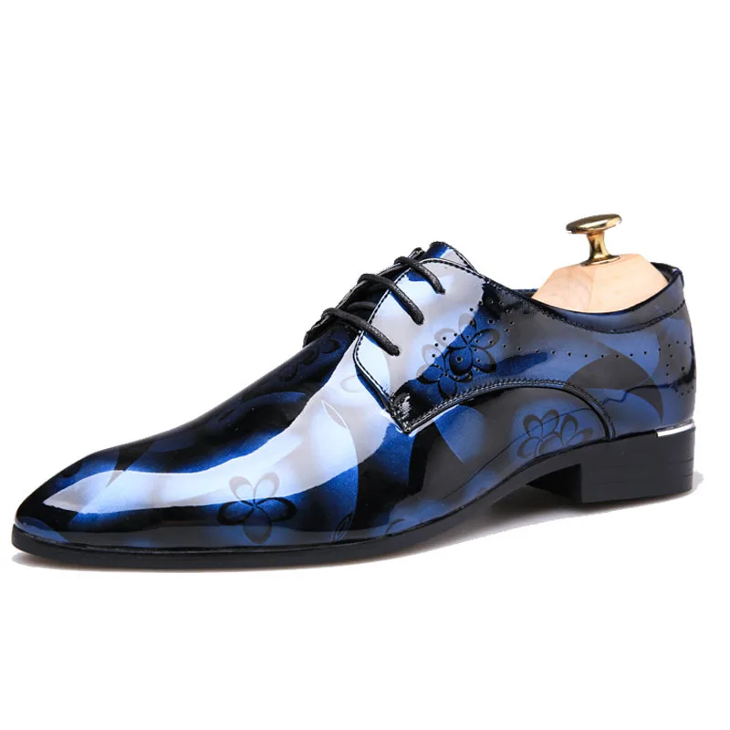 men's floral formal shoes