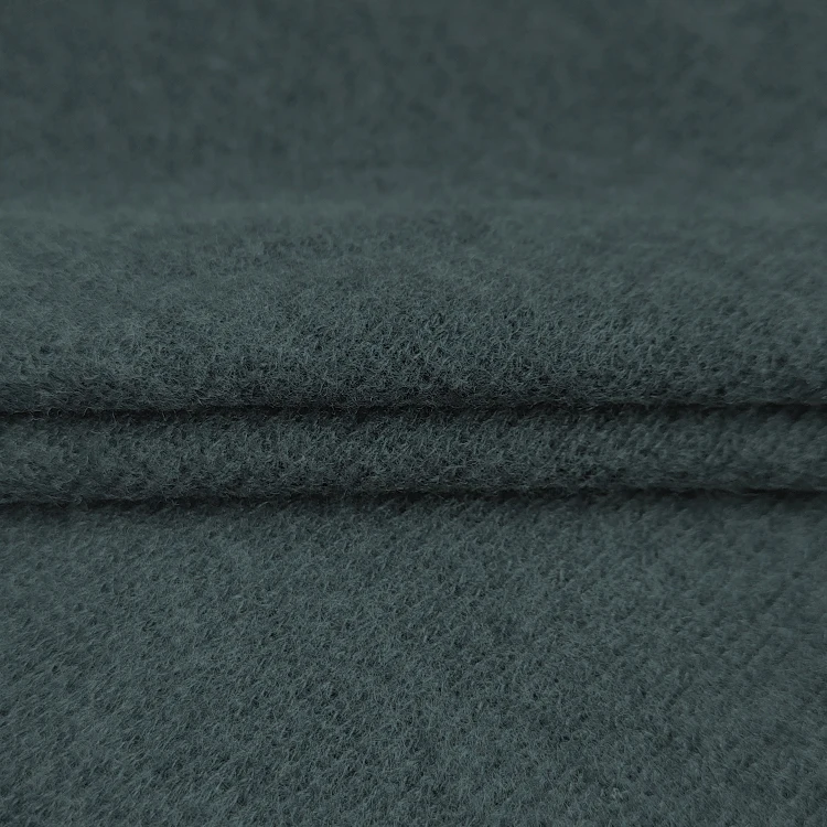 Custom Design Soft Knit Rib Fabric 53 Polyester 47 Cotton Material Fleece Fabric for Clothing factory