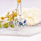 Heart Pendant Pendants Heart CZ Custom Jewelry Love Couple Hollow Heart Pendant Charms And Pendants 2.2g