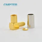 MMCX Right Angle Female Jack Rf Coaxial Connectors Crimp For LMR100 RG188 RG174 RG316 Cable