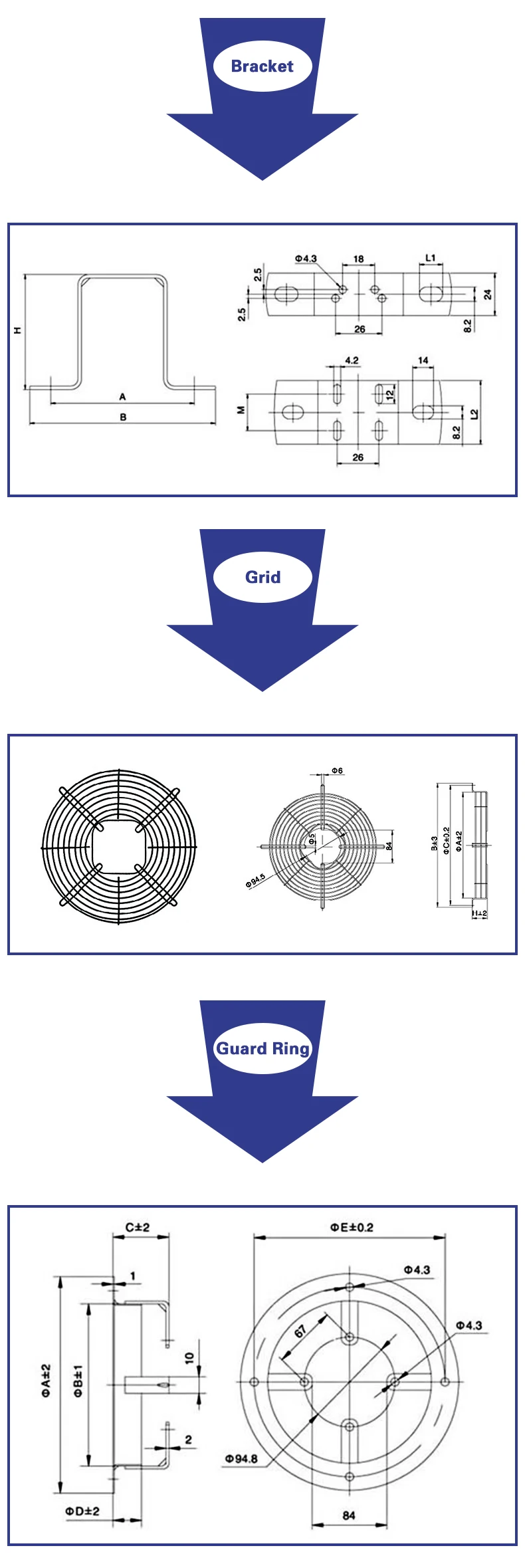 Shaded Pole Type Condenser, 220V 50HZ - detail 10