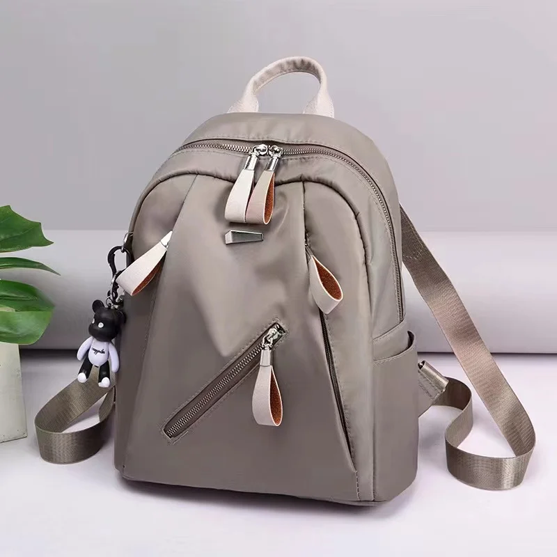 Custom logo nylon new leisure travel backpack lightweight high-grade sense large capacity backpack
