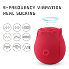 Sex Pink Red Vibrating Adorime Rose Vibrator Sex Toy Clitoral Sucking Clit Sucker Vibrator Rose Shaped