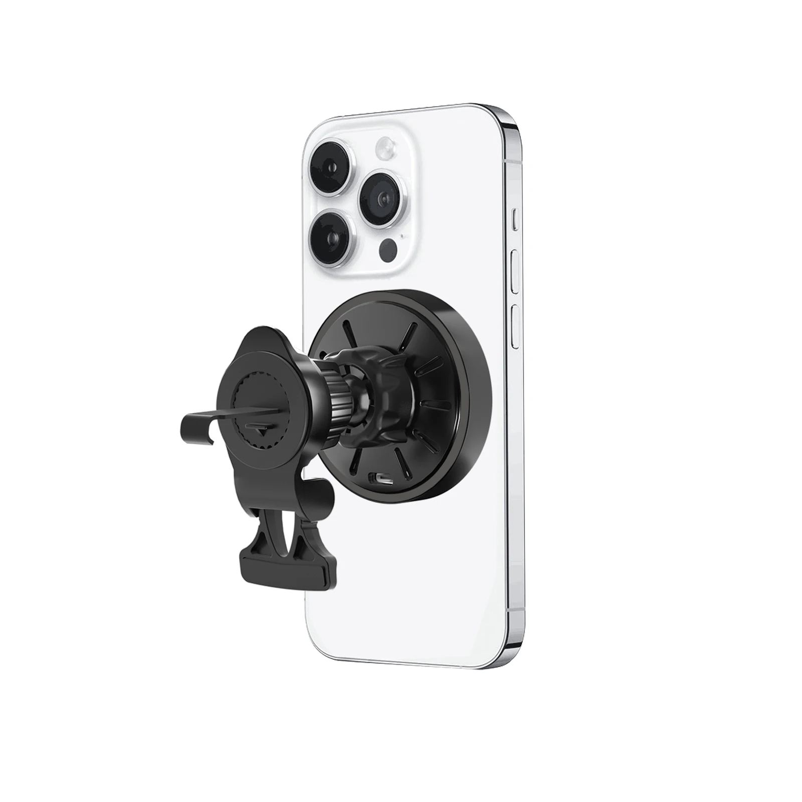 2025 New Products in Stock Magnetic Car Phone Charger 15W Wireless Charging for IPhone 15 16 Air Vent Phone Holder M1