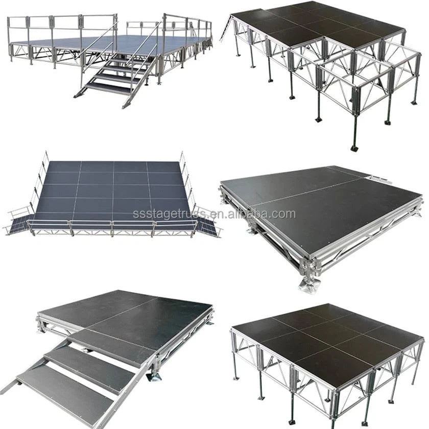 product 10m assembly stage t stage catwalk runway adjustable height leg for event show-7