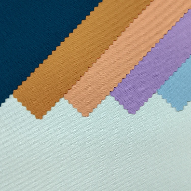 300GSM Plain Dyed Spandex Fabric Polyester and Cotton Material Scuba Knit Fabric for Garment factory