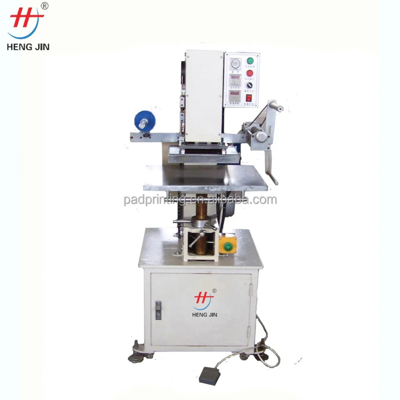 semi auto flat Round automatic  foil hot stamping machine