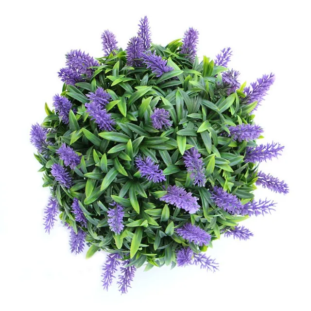 Decorative Lavender Faux Ball Artificial Plant Ball for Office Home