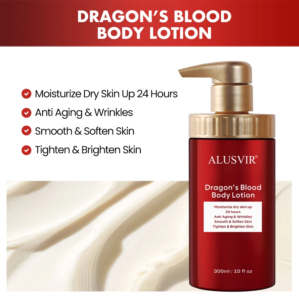 Dragon Blood Skin Care Set Private Label Beauty Anti Aging Smooth Wrinkles Facial Serum Face Cream Body Lotion Skincare Set
