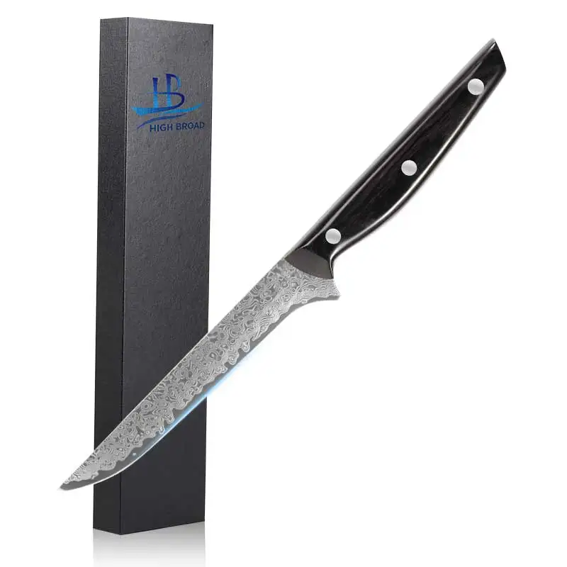 High Carbon Steel  67 Layers with Pakkawood Handle Kitchen Boning Knives with Gift Box