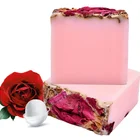 Rose Soap Handmade Soap OEM Custom Hand Made Skin Whitening Natural Cold Process Handmade Rose Soap