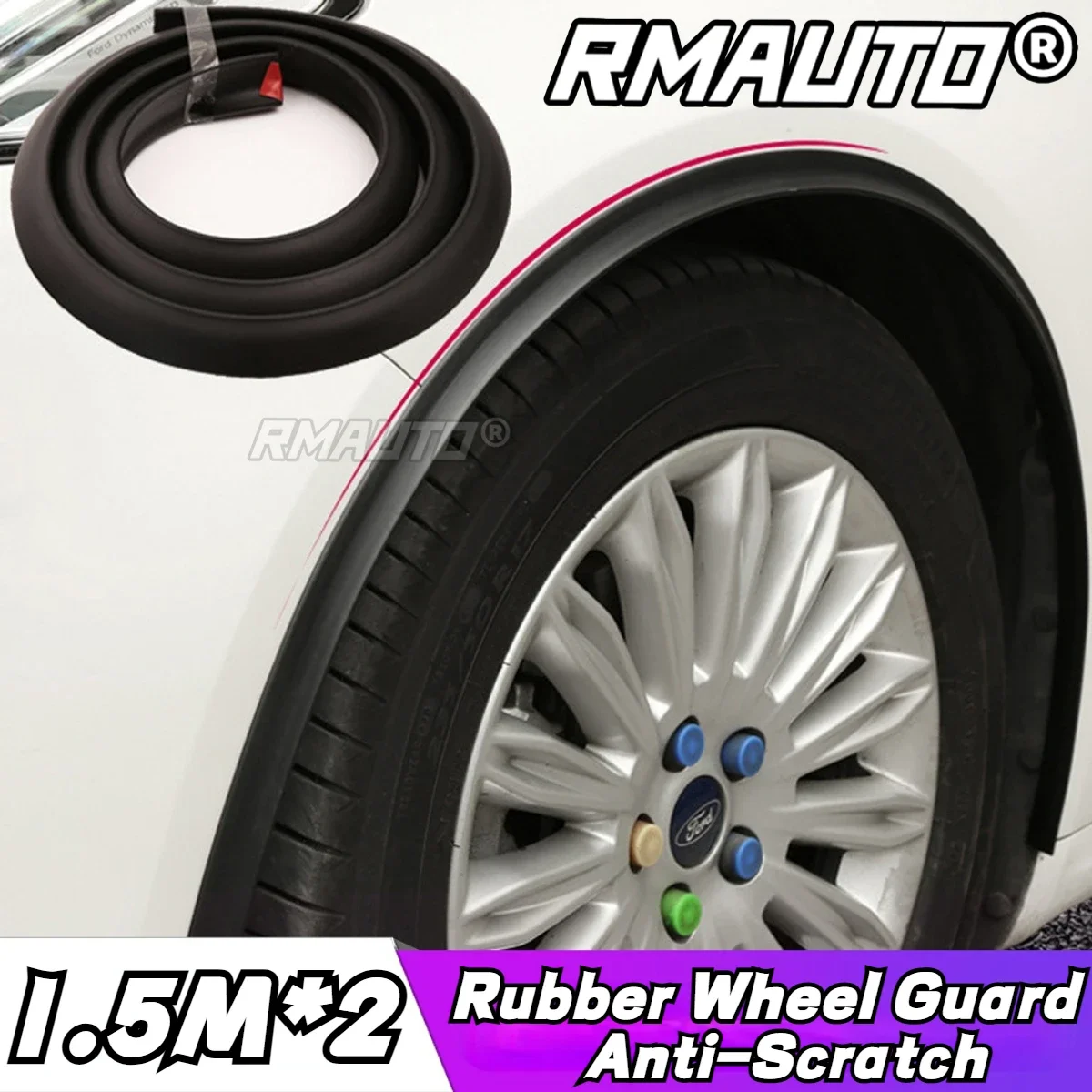 4piece Universal Fender Flares Car Mudguard Flares Flexible For Benz