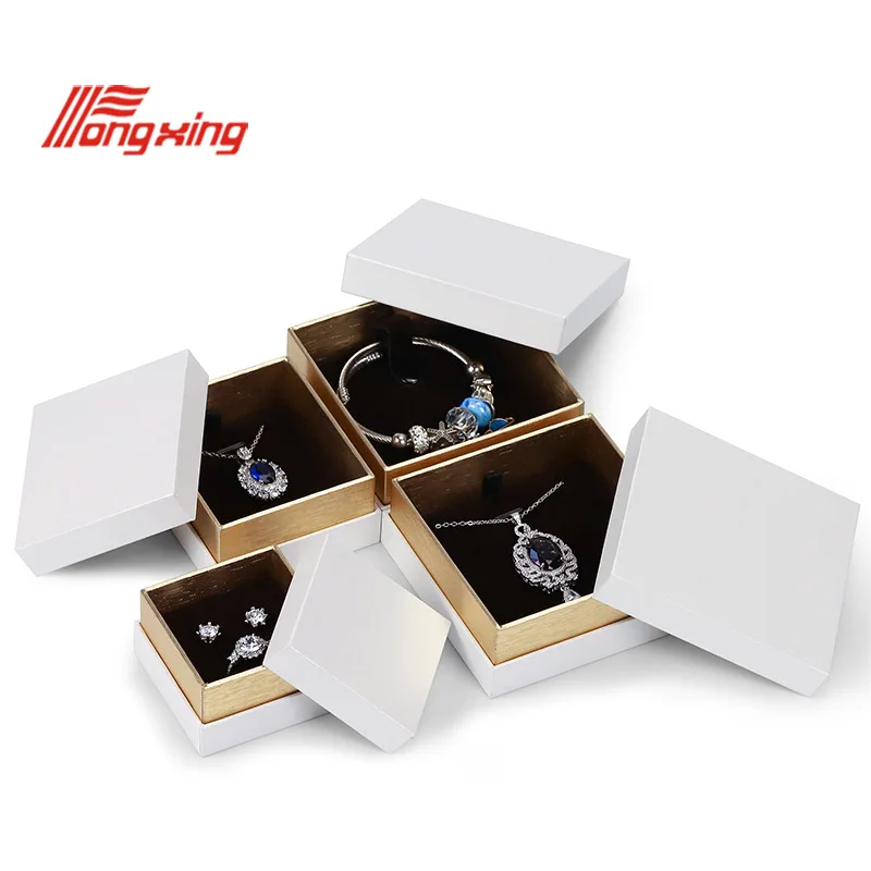 Tongxing White Phnom Penh custom Jewelry box packaging wedding Rings Necklace Bracelet gift box
