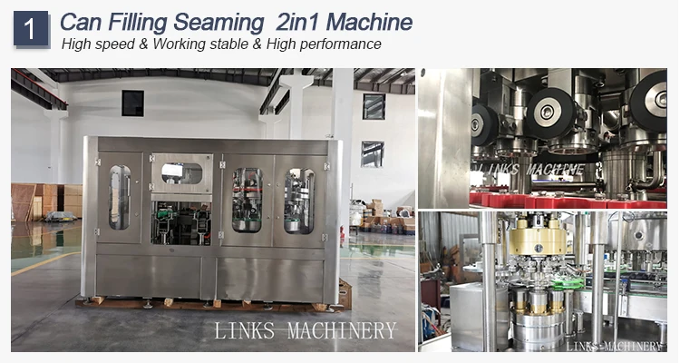 Complete Beer Can Filling Line Automatic Alcoholic Liquid Bottling Packaging Plant manufacture