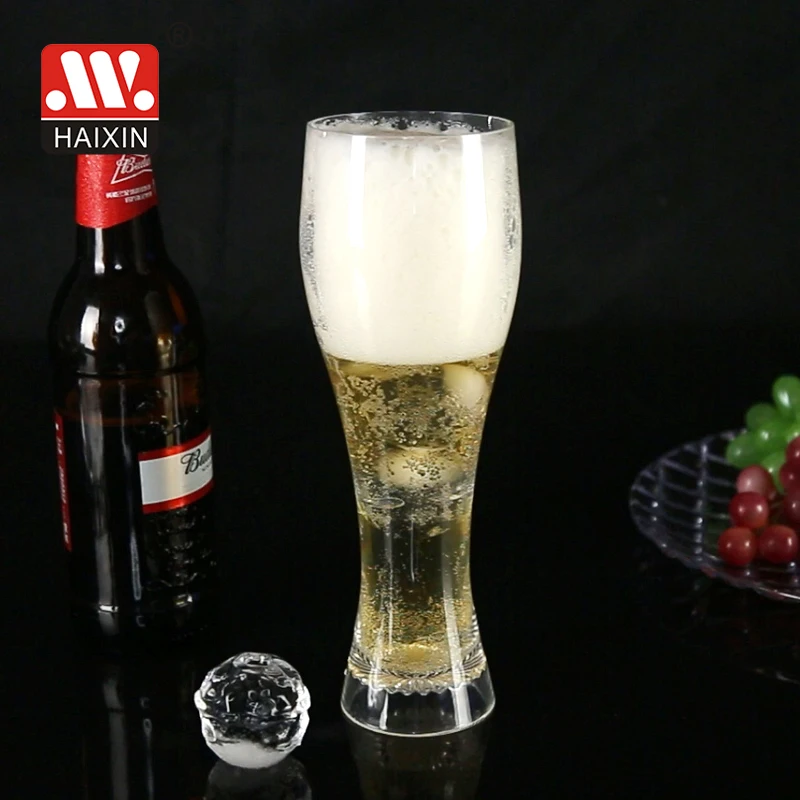 Haixing Plastic Beer Glass OEM Transparent PS Materials Juice Beer Cup