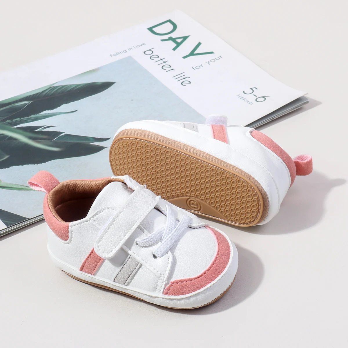 Wholesale Anti-slip TPR Outsole Baby Toddler Boys Girls Sport Shoes factory