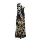 Dress Women Clothing 2021 Summer Sexy Print Deep V Dress