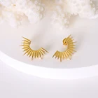 Earring Earrings New Style Moon Earring Sun Earring 18k Gold Plated Titanium Steel Western Earrings