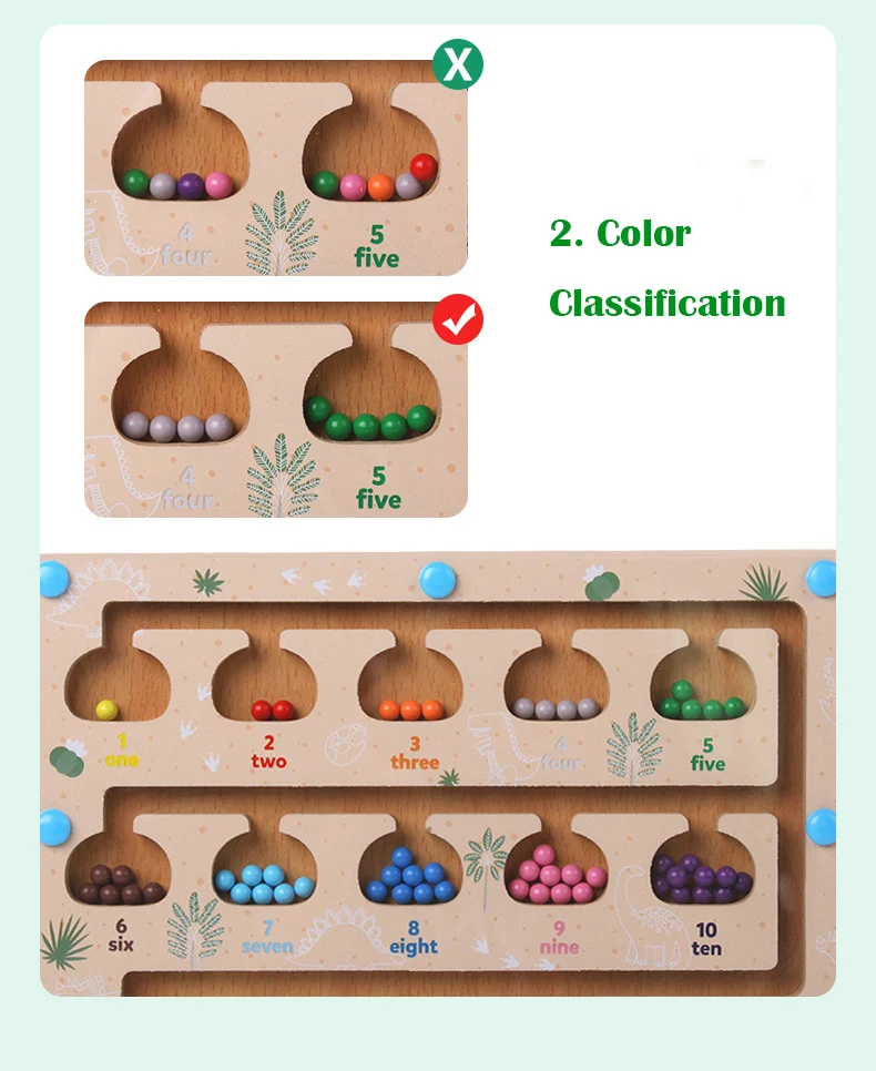 CPC CE labyrinthe de perles magnétiques jouet Puzzle conseil Montessori bébé début éducatif stylo contrôle jouets de formation pour enfants garçons filles fournisseur