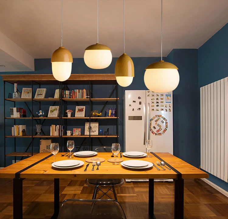 Modern Glass Pendant Light Decorative Hanging Pendant Light Zhongshan Guzhen Factory Supplier Restaurant Pendant Light