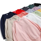 Pullover Pullover Custom OEM ODM Polyester Cotton Fleece Lined Drop Shoulder Oversized Pullover Crew Neck Sweatshirt