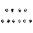 Beads 15MM/12MM Glitter Silicone Beads Mixed Tie-dyed Candy Color Beads DIY Children's Handmade Beads
