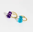 Bear Rings Bear Color Cute Women Adjustable INS Rings
