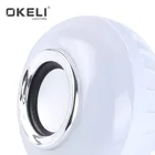 Bulb Remote Control Bulb OKELI AC85-265V Smart Remote Control Blue-tooth Stereo Speaker Music Bulb