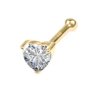 Stud Eternal Metal 14K Solid Gold Nose Bone Stud Piercing Jewelry