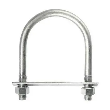 Custom Size grade 10.9 hot dip galvanized stainless steel SS316 u type shaped lock ubolt pipe clamp square U bolt for truck