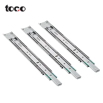 Toco full extension runner telescopic chanal drawer slide Stainless steel Riding drawer with lock