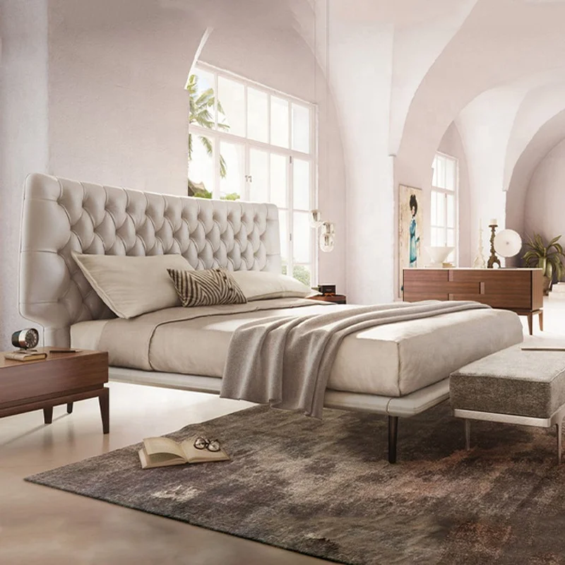 Luxury Queen Simple Queen Size Modern Leather Italian Luxurious Bed 180x200 King Size Minimalist - Buy Bed Minimalist,King Size Bed Luxurious,Italian Bed King Size Product on Alibaba.com