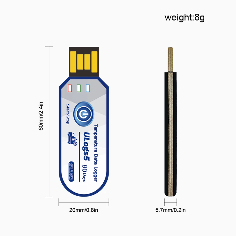 Quality Manufacturer single use temperature data logger IP67 for Fruit And Vegetables Cold Chain